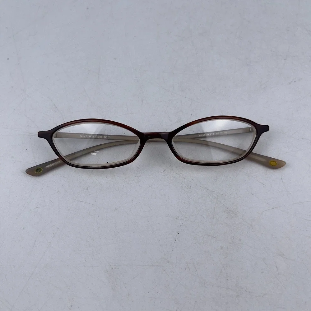 Nine‎ West 302 0FU7 Women Eyeglasses Frames Black Full Rim Rectangular 135mm